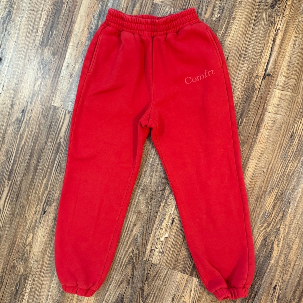 Comfrt Sweatpants Womens Small Red Mint Green Pastel Joggers Sweatpants Bundle❤️ - Picture 5 of 15